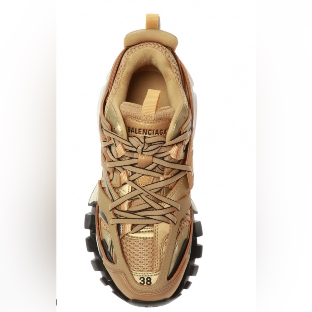 Balenciaga Track Sneakers Gold Sweden Unisex Authentic